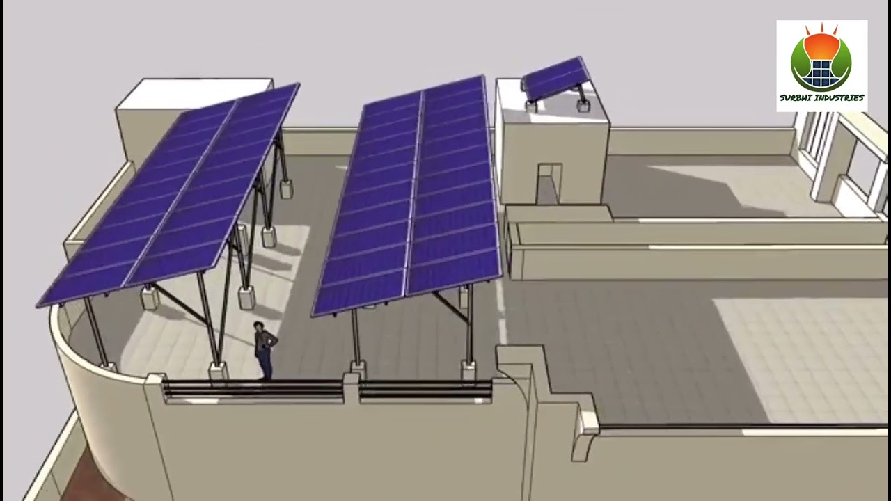 3D animation of Rooftop Solar system   Contact Us for best prices 8619712507 surbhiind2002@gmail.com