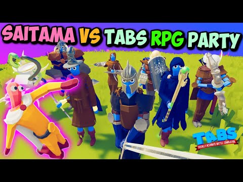 Saitama vs RPG TABS Units Party - TABS MODS GAMEPLAY