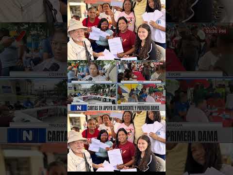 En el municipio San Carlos del estado Cojedes el pueblo expresa su amor y apoyo