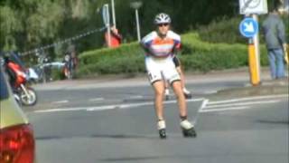 preview picture of video 'Inline Speed Skating - World on Wheels Steenwijk, Netherlands, 2009'