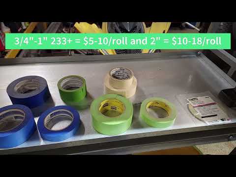 Auto Body Masking Tape - What to buy and differences explained on automotive masking tape
