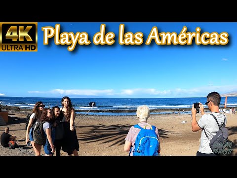 TENERIFE | Special Day in Playa de las Américas [27 Nov 2021 - Busy Saturday 🏄] | Walking Tour [4K]