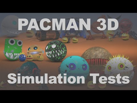 PACMAN 3D Mechanical Motion & Dynamics Experiments | Procedural Animation #18