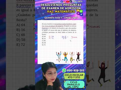 Proporciones | Examen de Admisión UNJBG 2026 Resuelto