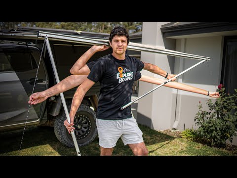 How to EASILY set up a 4wd awning by yourself!
