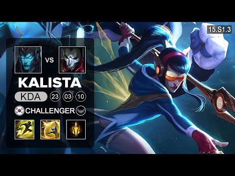 Kalista vs Jhin ADC - KR Challenger - Patch 15.S1.3 Season 15