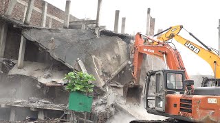 औरंगाबाद में फिर चला बुलडोजर, जलगांव रोड पर अतिक्रमण वाली जमीन ध्वस्त