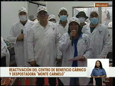 Trujillo | Gobierno Nacional reactiva el Centro Cárnico y Despostadora "Monte Carmelo"