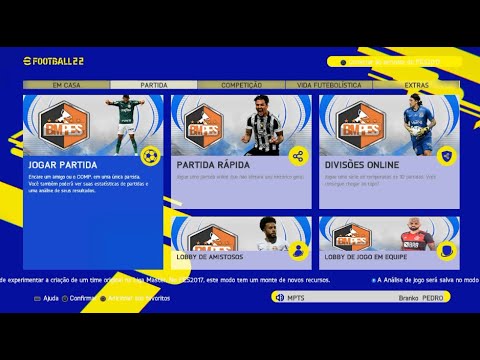 PES 2017 | NOVO MENU BRASILEIRÃO (ATUALIZADO PATCH 2022)