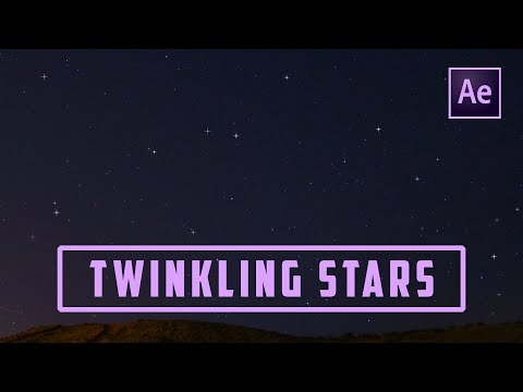 Create Twinkling Stars From Particles in After Effects