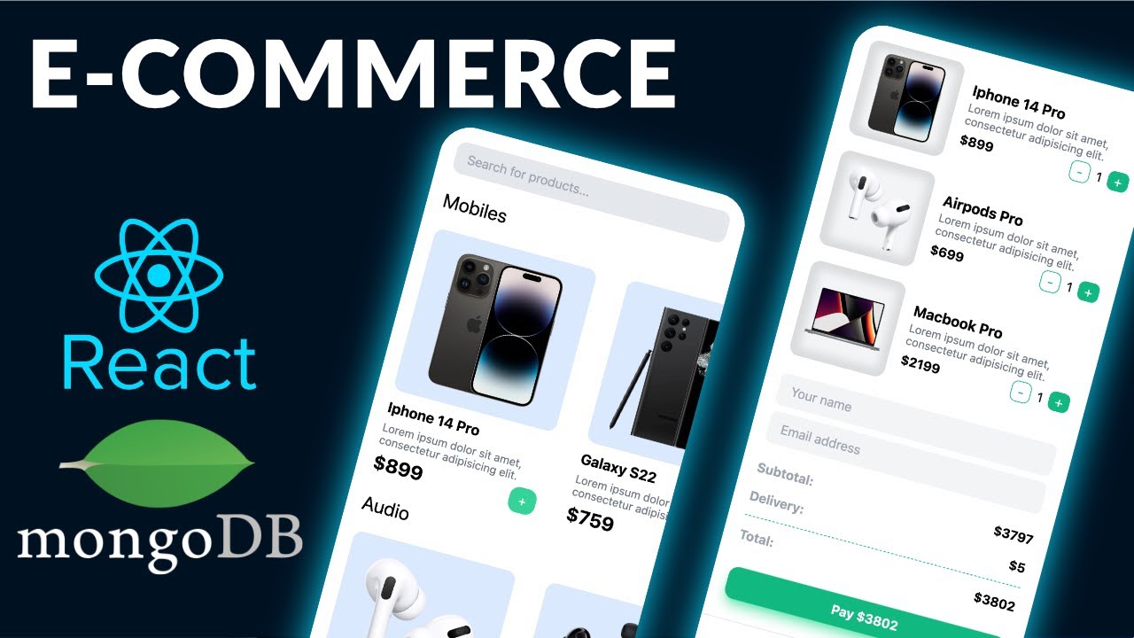 E-Commerce tutorial with Next.js, React, Tailwind, MongoDB and Stripe
