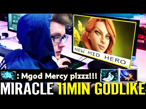 MIRACLE [Windranger] - WTF NEW MID HERO 11Min Godlike First Try Imba Carry Build Dota 2 Pro Gameplay