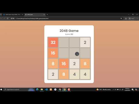 2048 Game Using HTML, CSS and JavaScript with Source Code