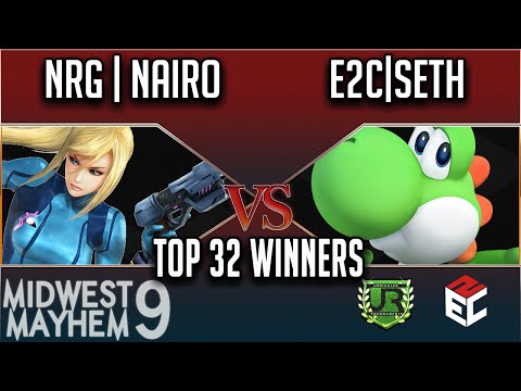 Midwest Mayhem 9 TOP 32 WINNERS - NRG | Nairo (Zero Suit Samus) vs E2C|Seth (Yoshi)