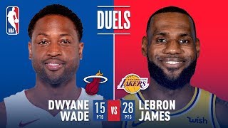 LeBron James - Los Angeles Lakers - Dwyane Wade - Miami Heat
