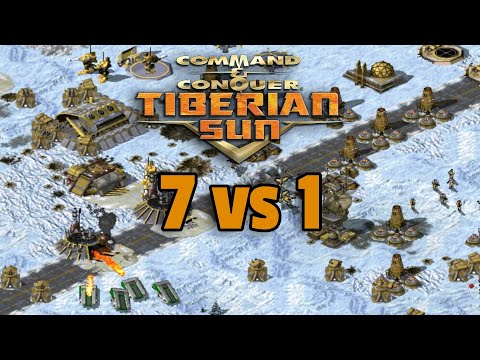 Command & Conquer Tiberian Sun | 7 vs 1 - Tread Lightly Snow