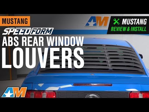 2005-2014 Mustang Coupe SpeedForm ABS Rear Window Louvers Review & Install