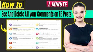 How to see and delete all your comments on facebook posts 2024