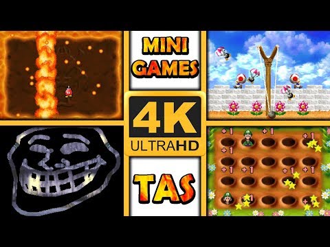 Minigame TAS Compilation 4K | NSMB DS