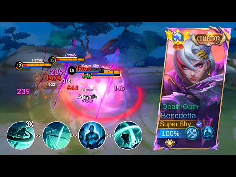 TOP GLOBAL BENEDETTA 1 HP OUTPLAY!! 🔥 | MOBILE LEGENDS