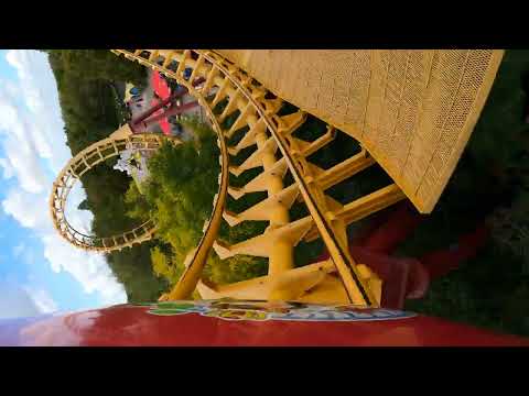 Onride: 'Boomerang' 🎢 (Mounted) 4K/POV 2023 - Bellewaerde park
