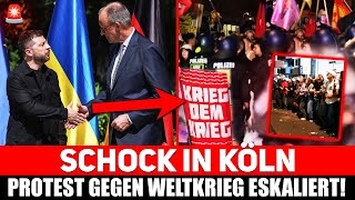💥GERADE EBEN!! MASSENPROTESTE in DEUTSCHLAND – Stoppt MERZ’ MILITÄR-PLÄNE!