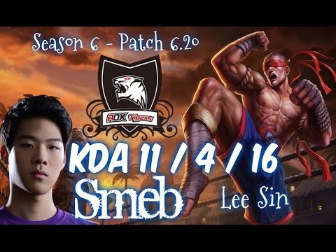 ROX Smeb LEE SIN vs NUNU Jungle - Patch 6.20 NA Ranked | League of Legends