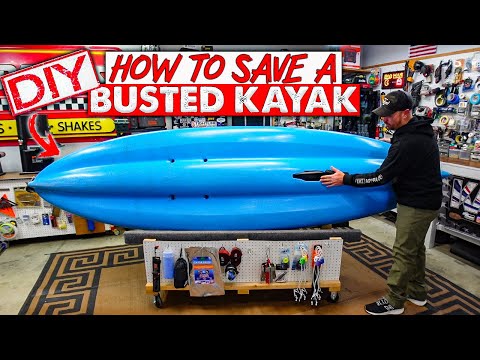 How to Patch A Busted, Leaking Kayak | EASY - DIY Kayak Repair 2022