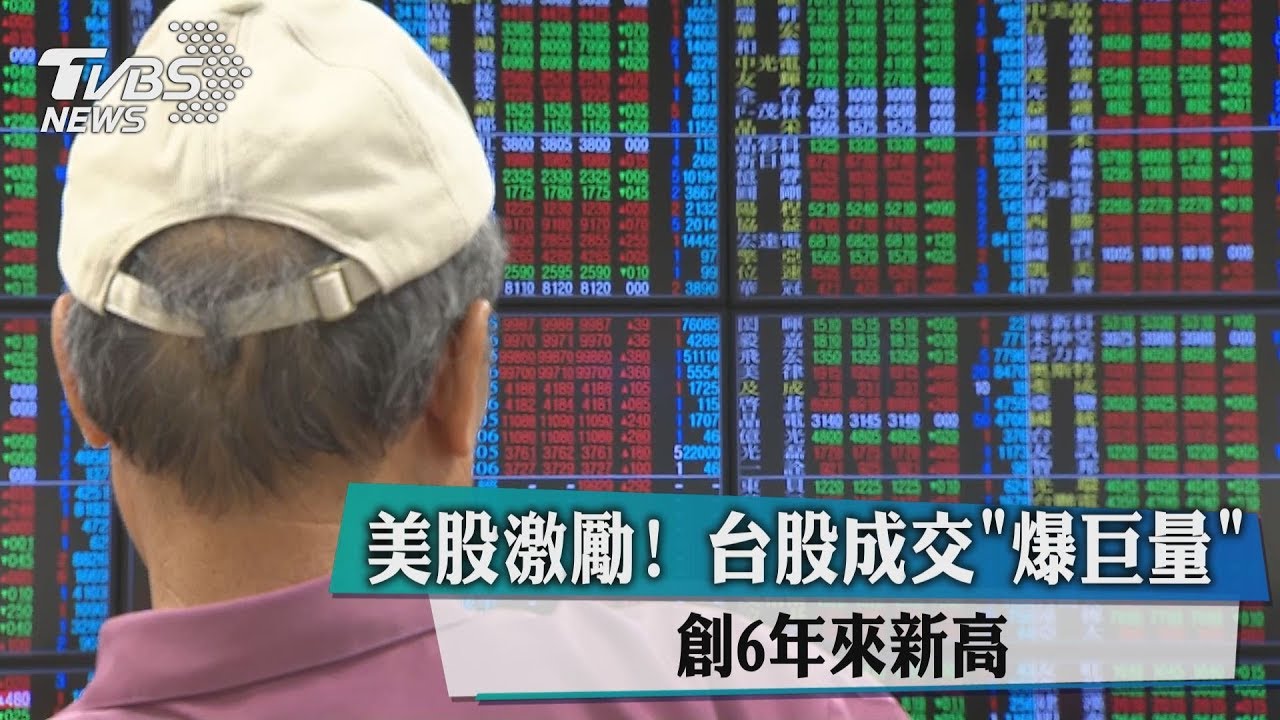 美股激勵!台股成交「爆巨量」 創6年來新高