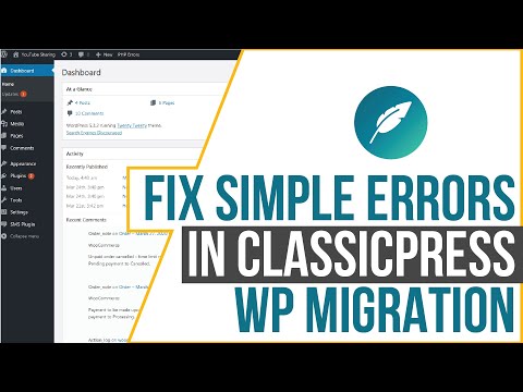 Fix Migrating Errors when Switching from WordPress to ClassicPress in 3 mins