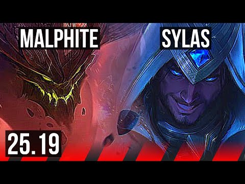 MALPHITE vs SYLAS (TOP) | 12/3/6 | EUW Master | 25.19