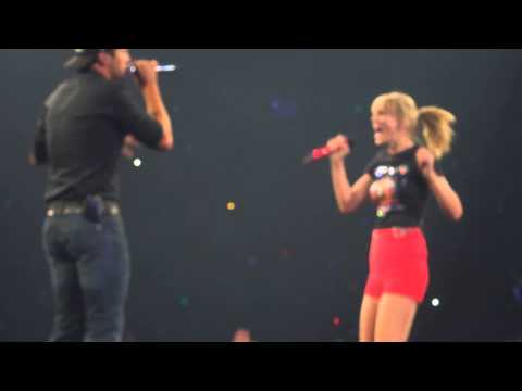 Taylor Swift and Luke Bryan sing "I Don't Want This Night to End"