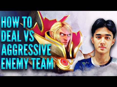 Abed with Invoker try to handle vs super aggressive enemy team | One of the most intensive games