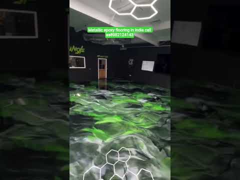 😘 green metallic | epoxy flooring #shorts #ytshorts #explore #machine