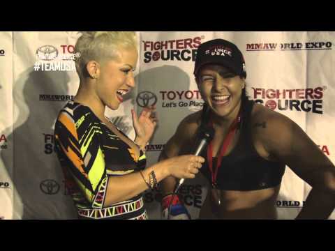 Fernanda Araujo post fight interview - FightersSource® Nationals @ the Javits Center, NYC