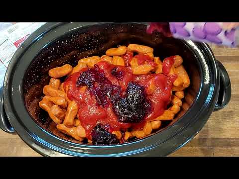 Classic Crock Pot Cocktail Sausages #greatgamedaygrub#