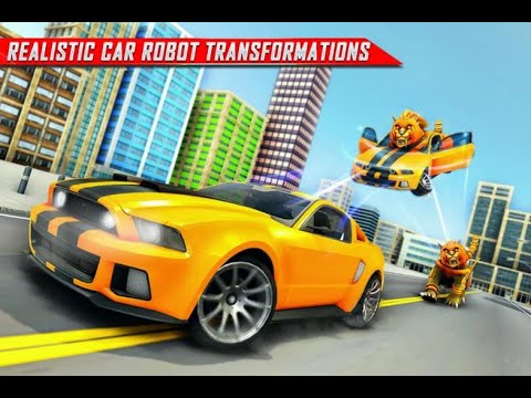 Lion Robot Car Transforming Games: Robot Shooting Buntoo Games Android Gameplay