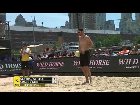 AVP Gold Series NYC Open 2017 // Men's Semi-Final: Ricardo/Schalk vs Gibb/Crabb