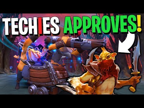 Techies Finally Meets a GOOD Bounty Hunter - DotA 2