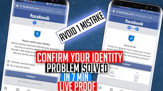 Please Confirm Your Identity Facebook Problem 🔥 | Choose a Security Check Facebook | English