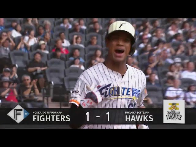 【4回裏】特大弾!! ファイターズ・万波中正 レフトスタンドへの今季第11号ホームラン!! 2024年7月14日 北海道日本ハムファイターズ 対 福岡ソフトバンクホークス