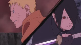 Naruto e Sasuke VS Momoshiki - Kurama e Susanoo juntos - Sasuke usa Rinnegan | Boruto Dublado