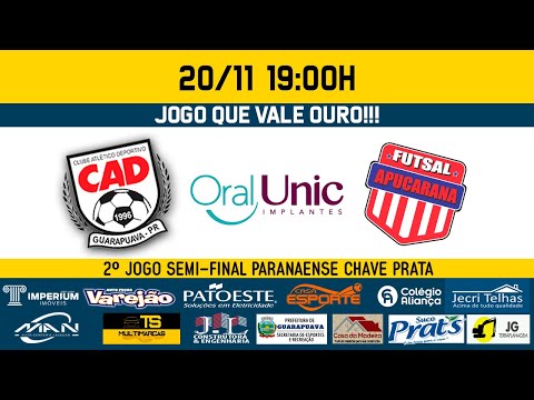 CRESOL/CAD/GUARAPUAVA x APUCARANA FUTSAL - 2º JOGO SEMI-FINAL PARANAENSE CHAVE PRATA