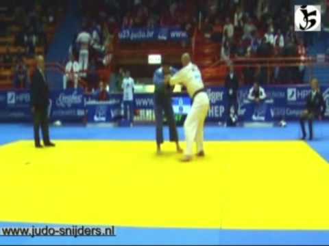 Judo 2008 Zagreb: Milosevic (SRB) - van den Berg (NED) [-90kg].