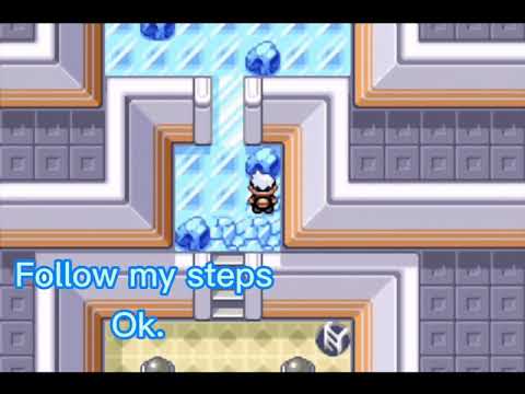 Tutorial on how to get past the ice maze in Sootopolis Gym - Pokémon Ruby