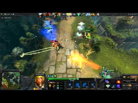 Dota 2 Dendi vs w33 easy mid easy game