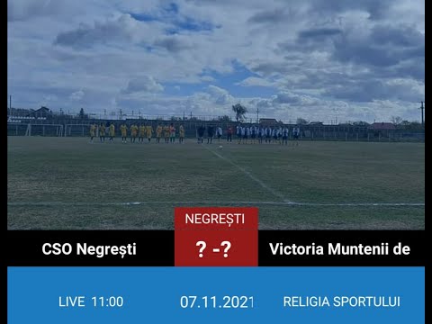 LIVE #Fotbal - Liga 4 Vaslui: CSO Negresti - Victoria Muntenii de Jos | Etapa 7 - Sezon 2021/2022