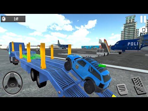 US Police Car Transporter Police Transport Game – Android Gameplay #5