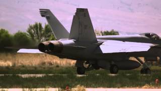 preview picture of video 'F18 Hornet at Provo Airport - 4K Resolution'