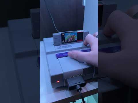 Super Mario Kart on the SNES